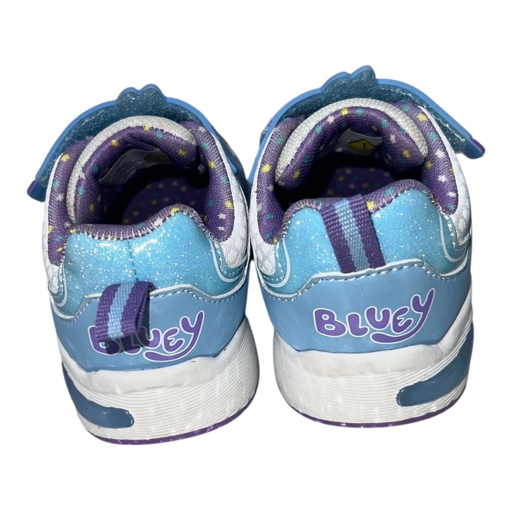 Bluey Ground Up Toddler Girls Size 5‎ Sneakers Shoes Blue Purple Cartoon - Picture 6 of 7